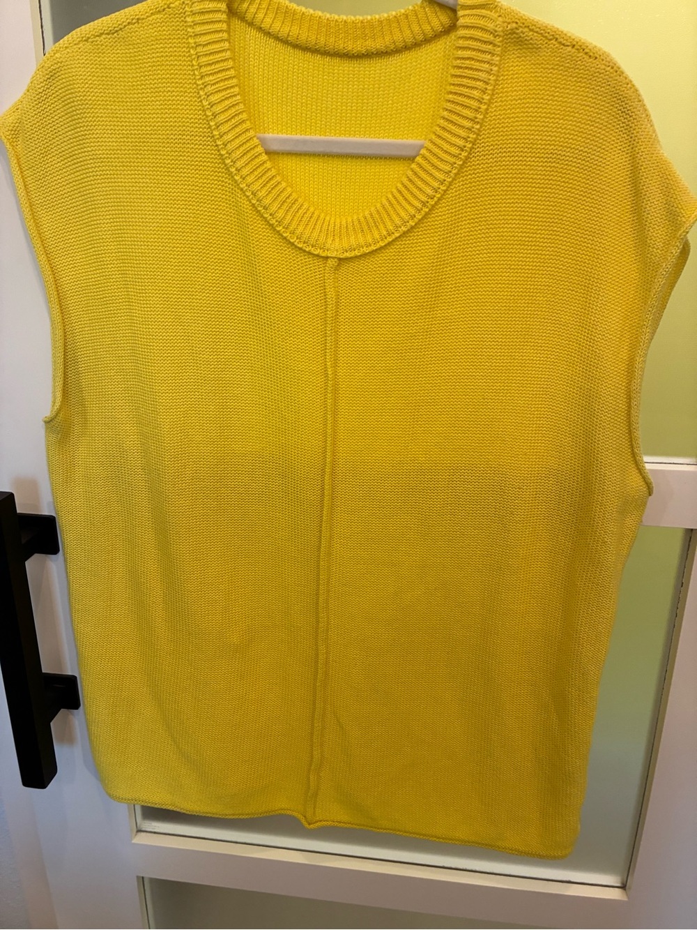 Yellow sweater top